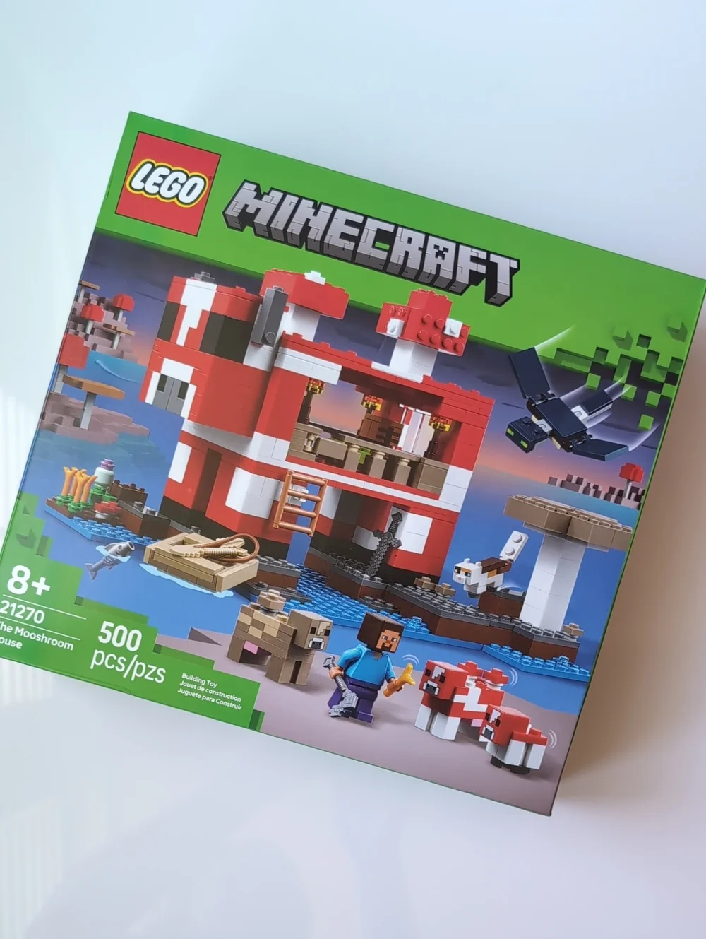 LEGO Minecraft Red and White Mushroom House Set